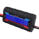 Voltmeter, wattmeter, ammeter, multifunctional, digital multimeter, 4.8 - 60 V, 200 A, black color